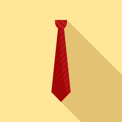 Tie icon. Flat illustration of tie vector icon for web design