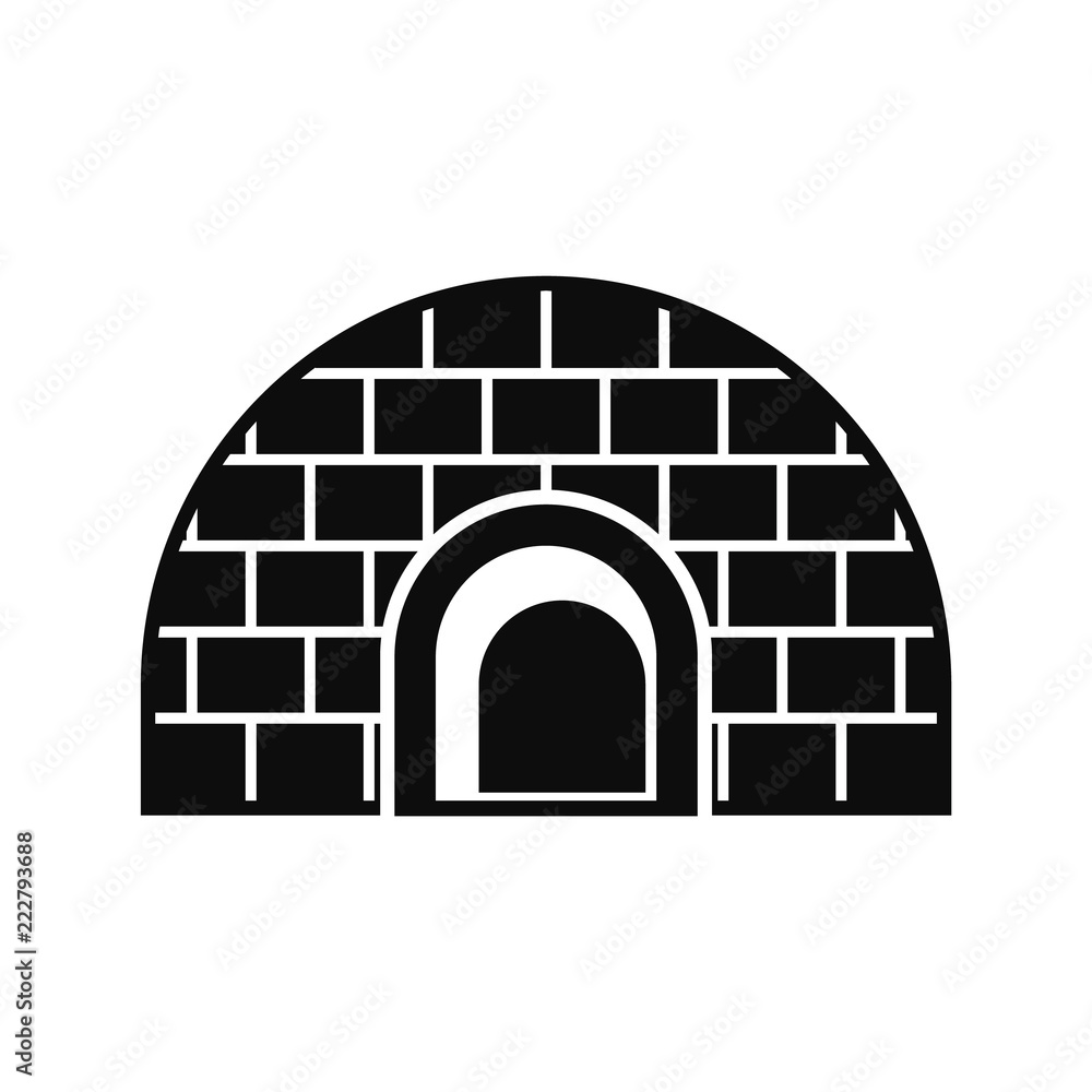 Aufkleber igloo icon. simple illustration of igloo vector icon for web design isolated on white background