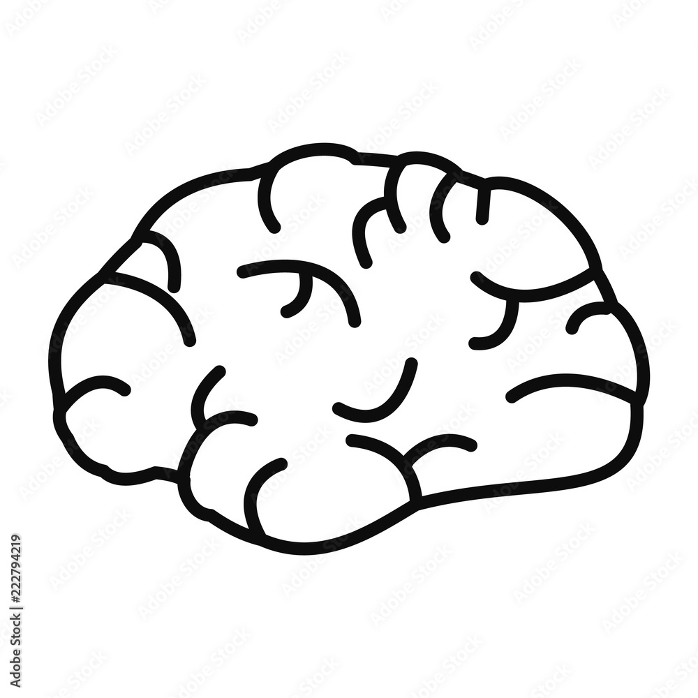 Poster brainstorming icon. outline brainstorming vector icon for web design isolated on white background