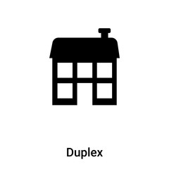 Duplex icon vector isolated on white background, logo concept of Duplex sign on transparent background, black filled symbol