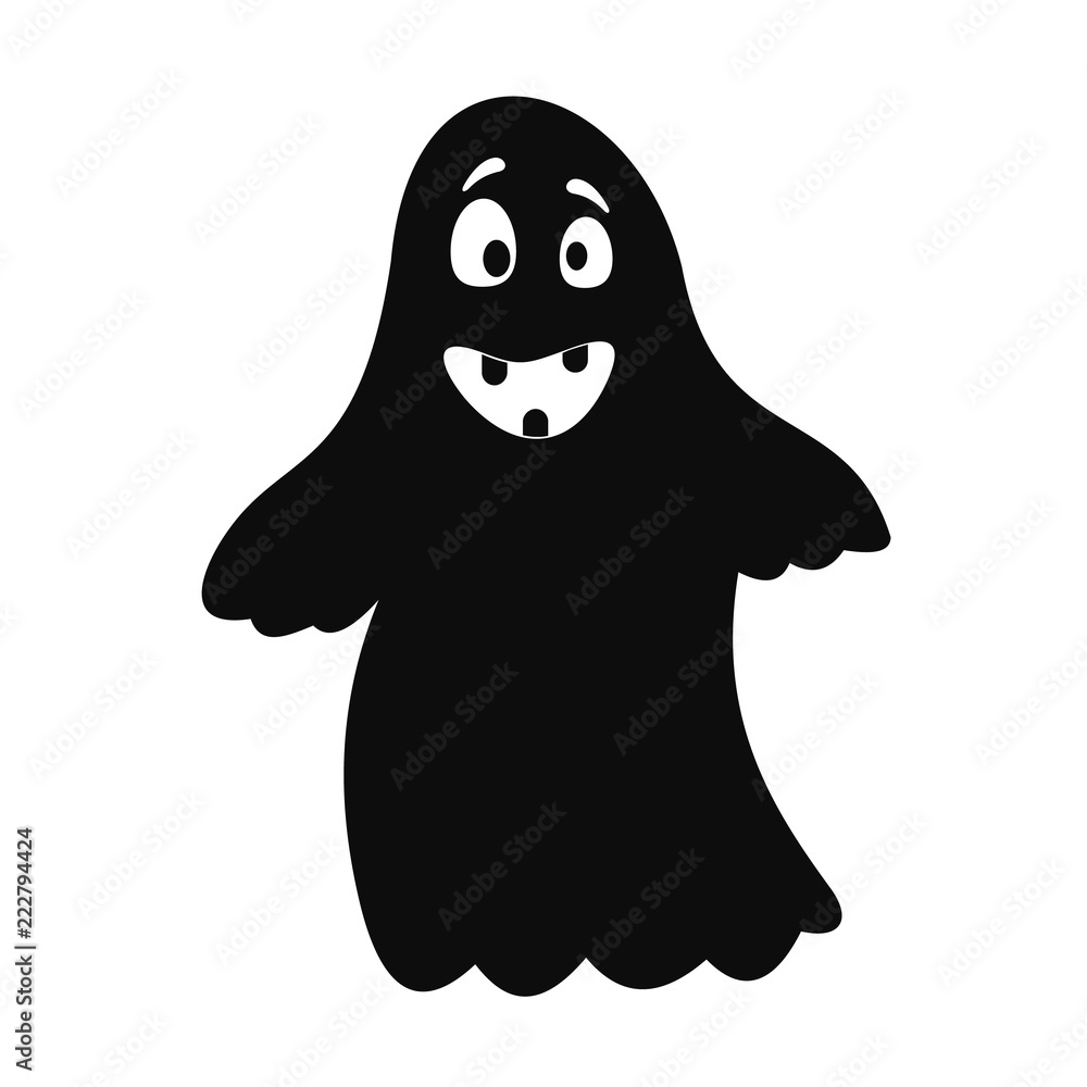 Aufkleber ghost icon. simple illustration of ghost vector icon for web design isolated on white background