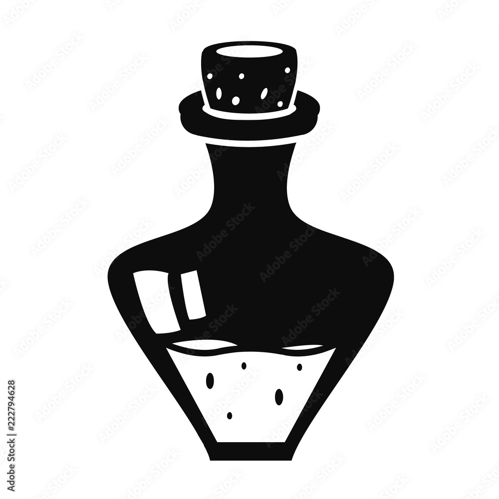 Poster potion icon. simple illustration of potion vector icon for web design isolated on white background