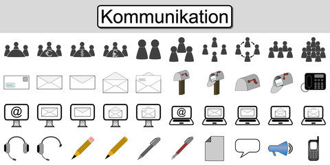 Kommunikation - Icons