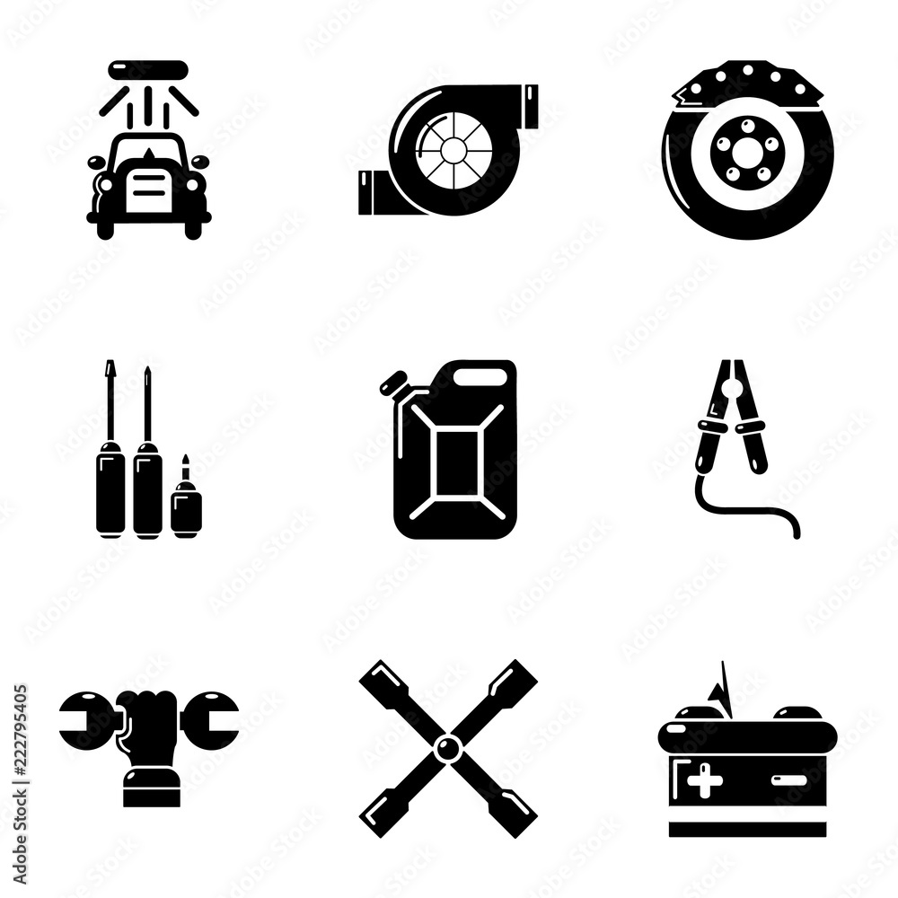 Poster workroom icons set. simple set of 9 workroom vector icons for web isolated on white background