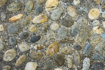 Close-up of a ground made of stones