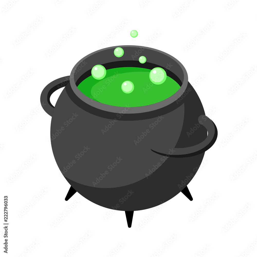 Poster cauldron icon. isometric of cauldron vector icon for web design isolated on white background