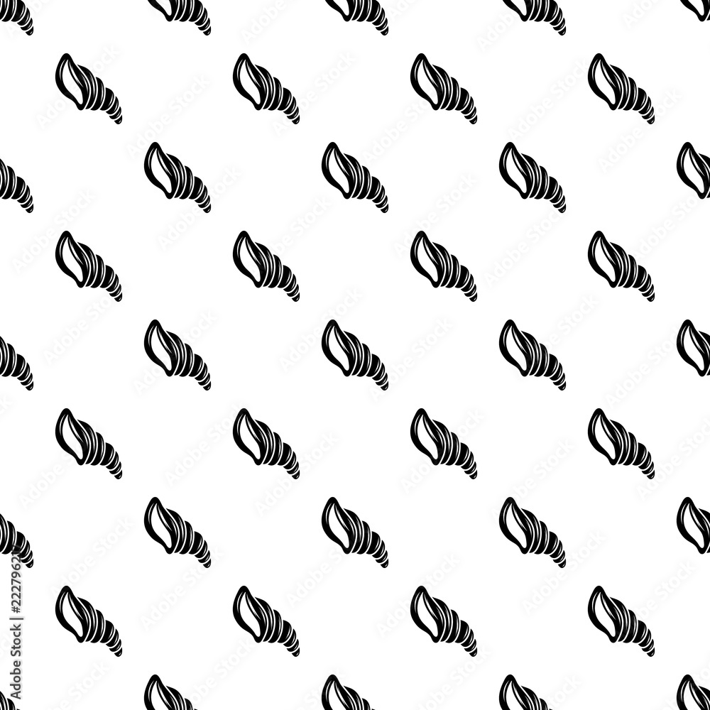 Poster spiral shell icon. simple illustration of spiral shell vector icon for web