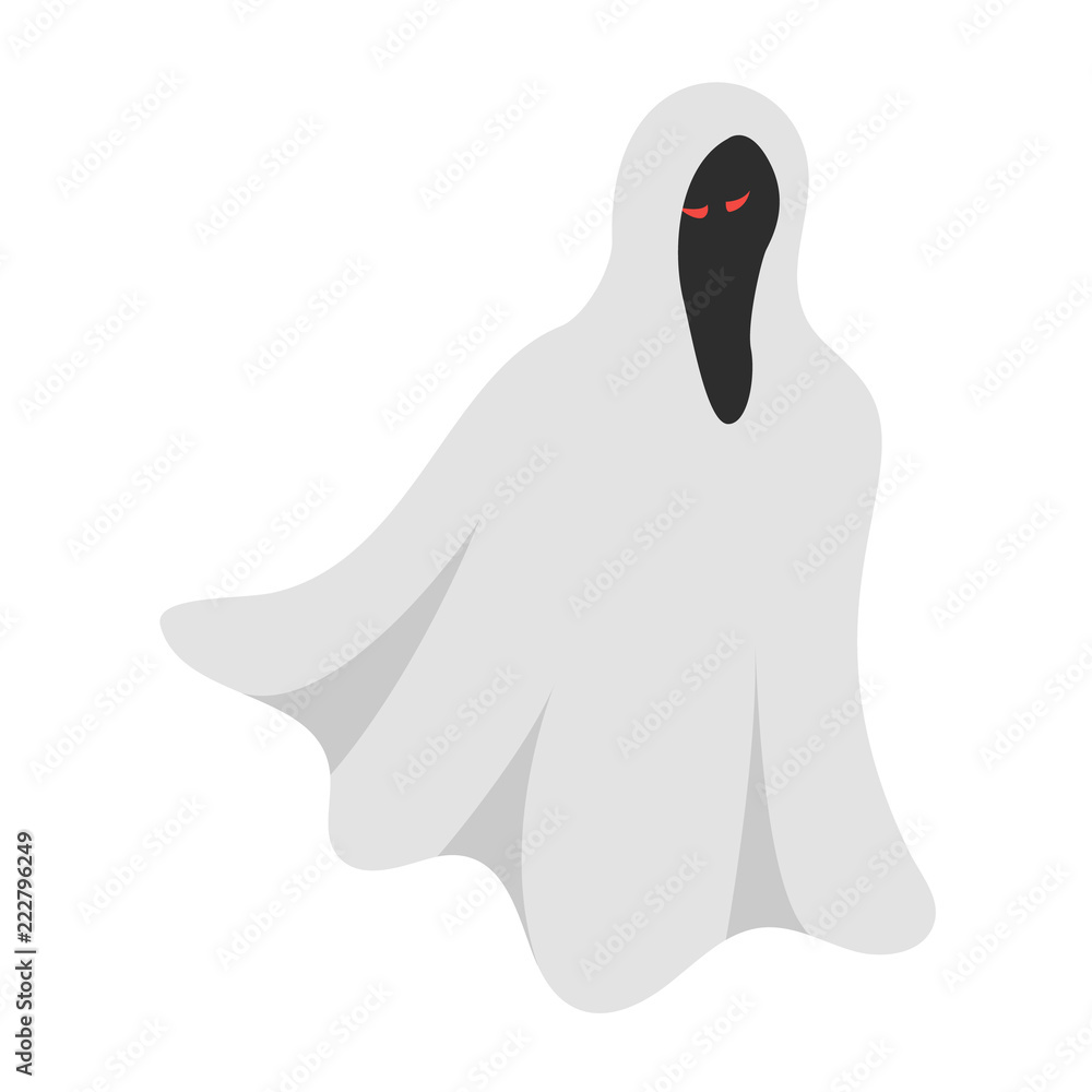 Poster ghost icon. isometric of ghost vector icon for web design isolated on white background