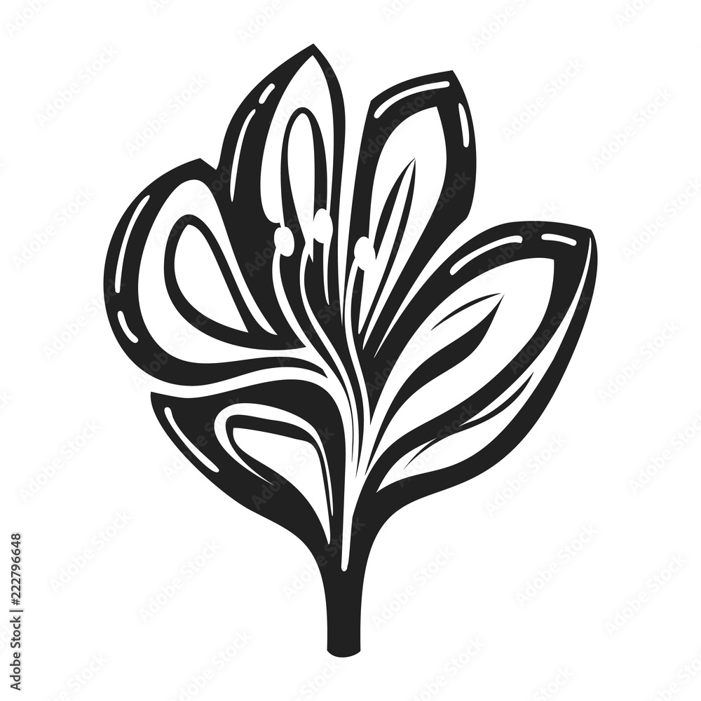 Aufkleber lily icon. simple illustration of lily vector icon for web design isolated on white background