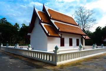 Pavilion in Sukhothai Province Thailand. Wat Srichum in Sukhothai Historical Park is a historic...