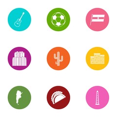 Evening nurse icons set. Flat set of 9 evening nurse vector icons for web isolated on white background