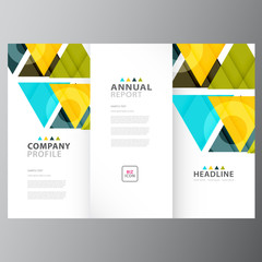 Fototapeta premium Annual business report colorful template