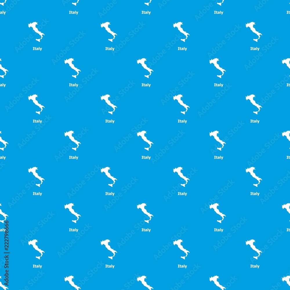 Poster italy map pattern vector seamless blue repeat for any use
