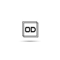 Initial Letter OD Logo Template Design
