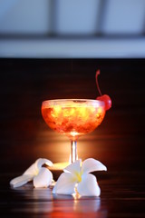 daiquiri cocktail at counter bar