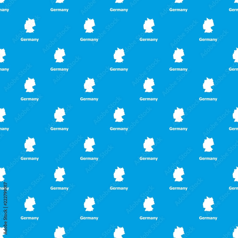 Poster germany map pattern vector seamless blue repeat for any use