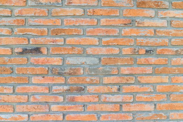 Old red brick wall texture surface background.