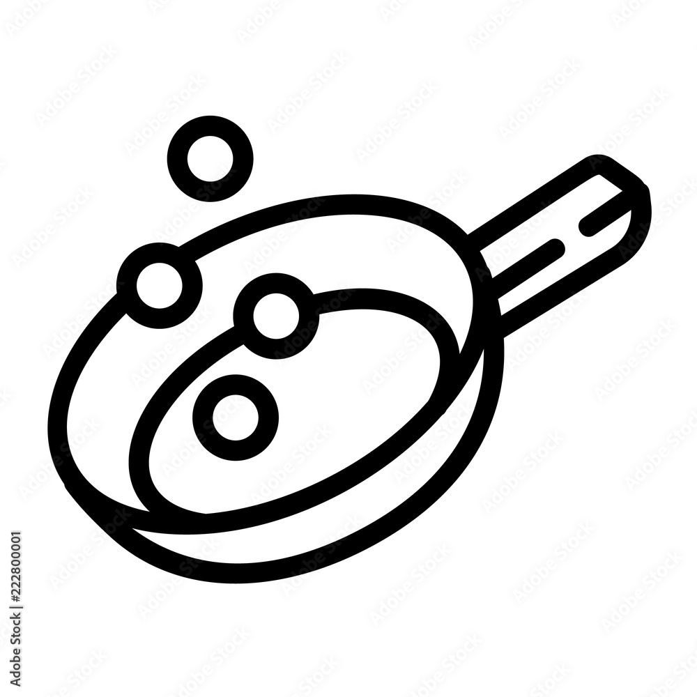Poster prepare food on griddle icon. outline prepare food on griddle vector icon for web design isolated on