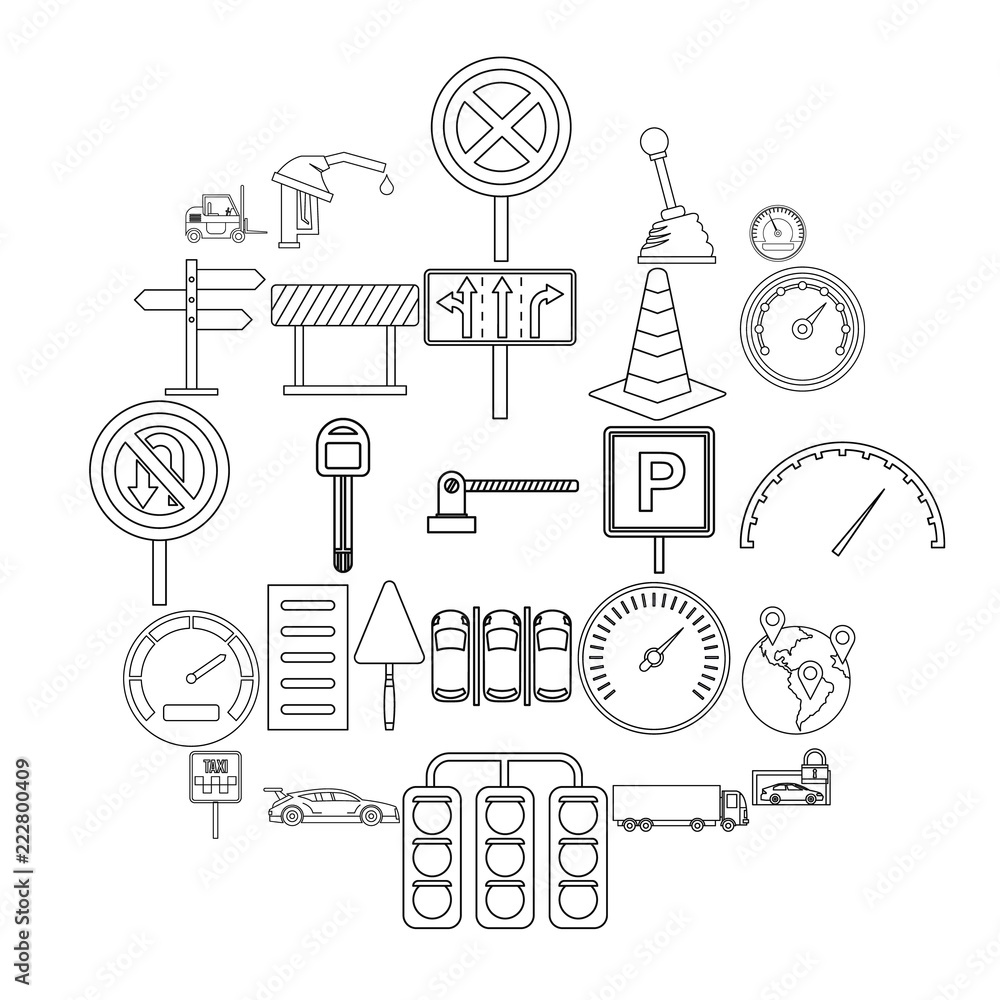 Poster mover icons set. outline set of 25 mover vector icons for web isolated on white background