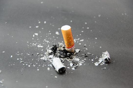 Cigarette on a dark background