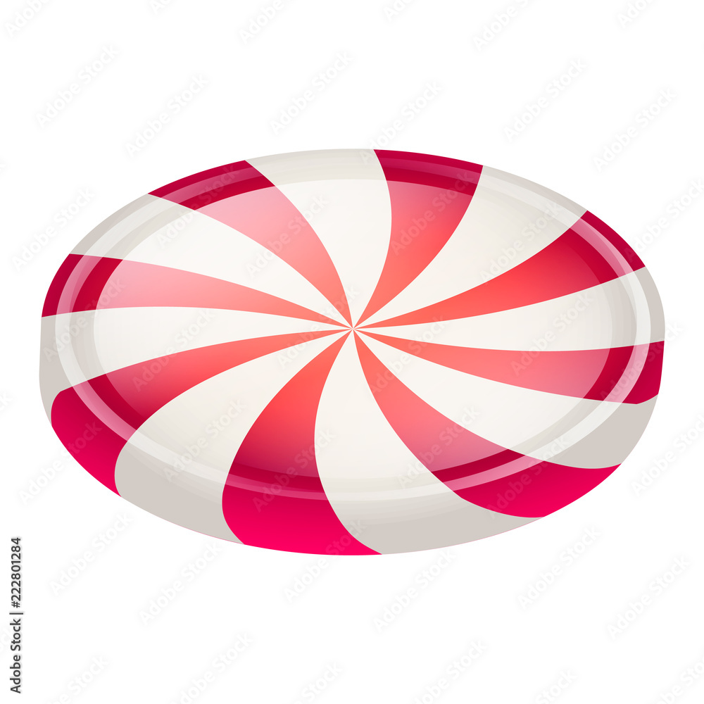 Poster swirl candy icon. isometric of swirl candy vector icon for web design isolated on white background