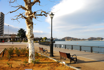 神奈川県横須賀市ヴェルニー公園の風景　日本