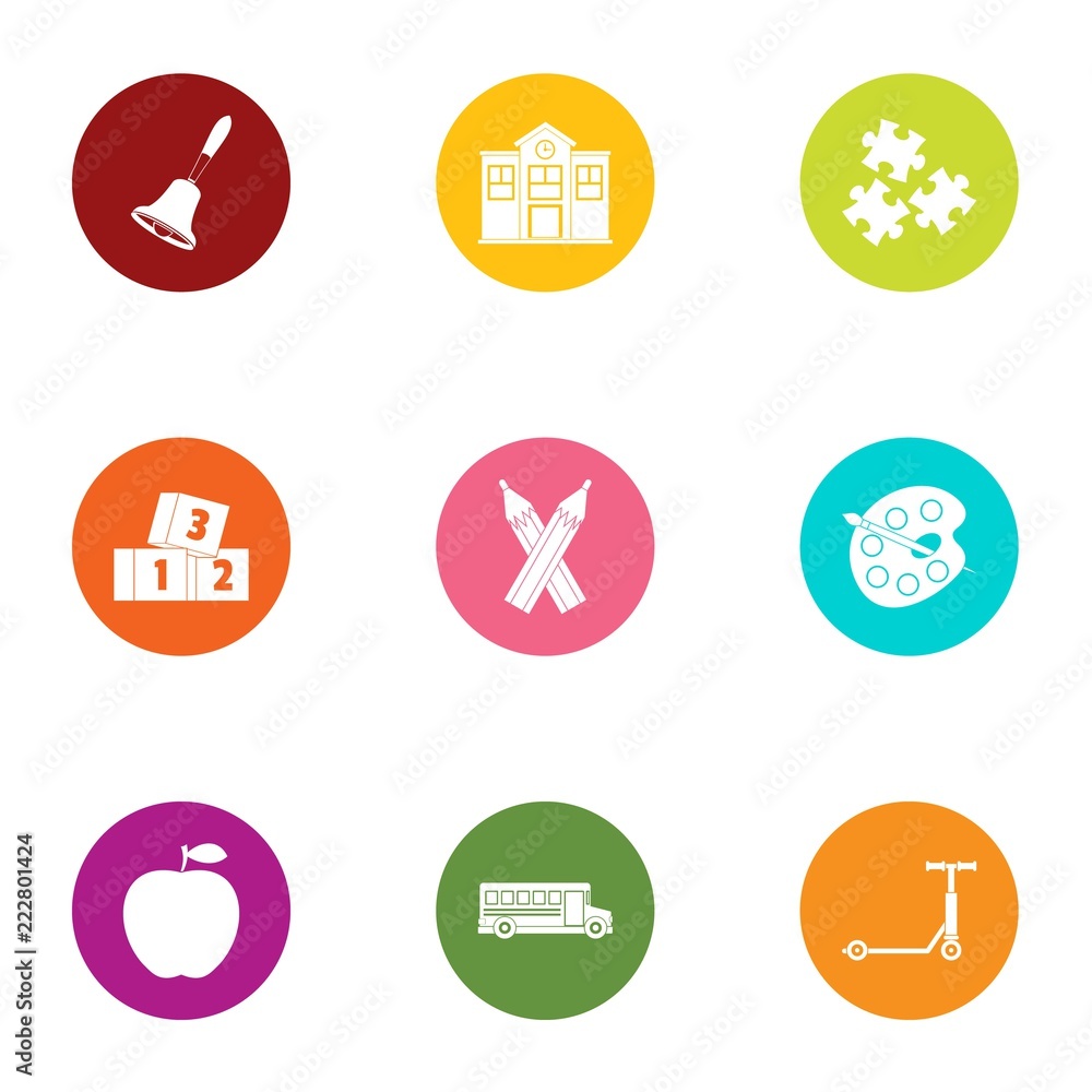 Poster parturition icons set. flat set of 9 parturition vector icons for web isolated on white background