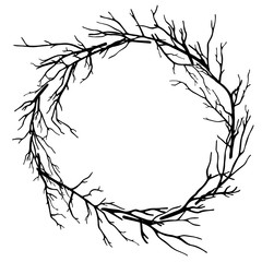wreath of dead branches, © ARTvektor