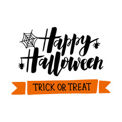 Halloween lettering typography