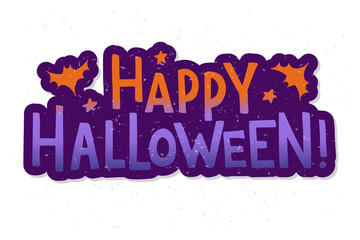 Halloween lettering typography