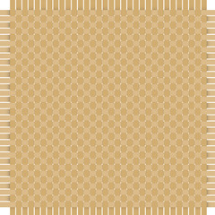 Simulate weave pattern by use two shade brown color and add gradient color for making shadow.