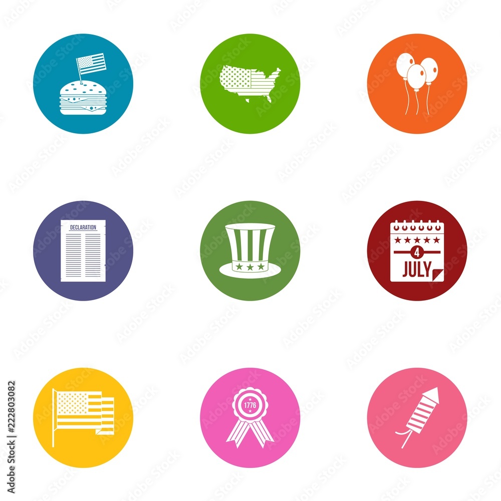 Poster autonomy icons set. flat set of 9 autonomy vector icons for web isolated on white background