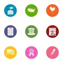 Autonomy icons set. Flat set of 9 autonomy vector icons for web isolated on white background