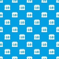 Sheet calendar pattern vector seamless blue repeat for any use