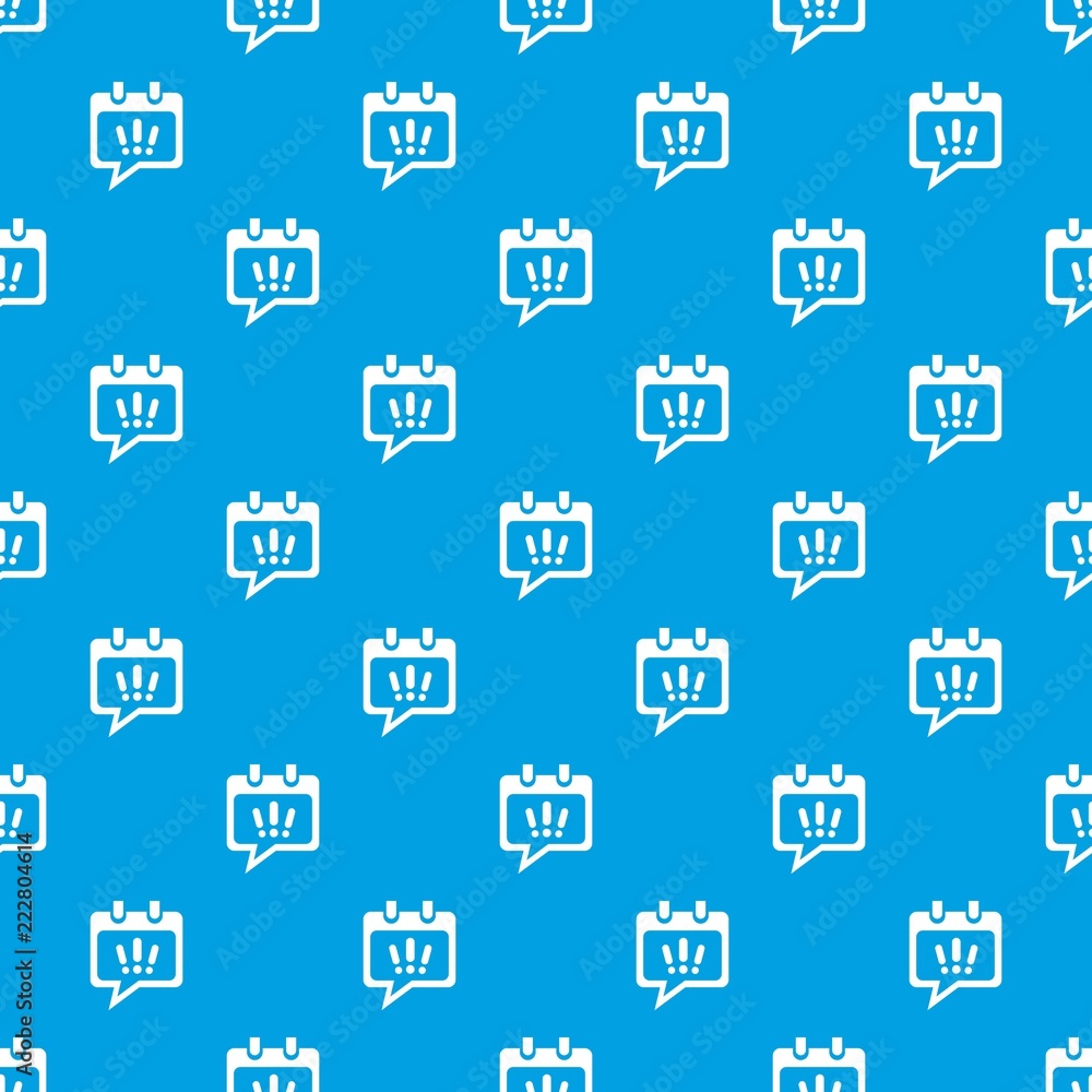 Poster calendar for meeting pattern vector seamless blue repeat for any use