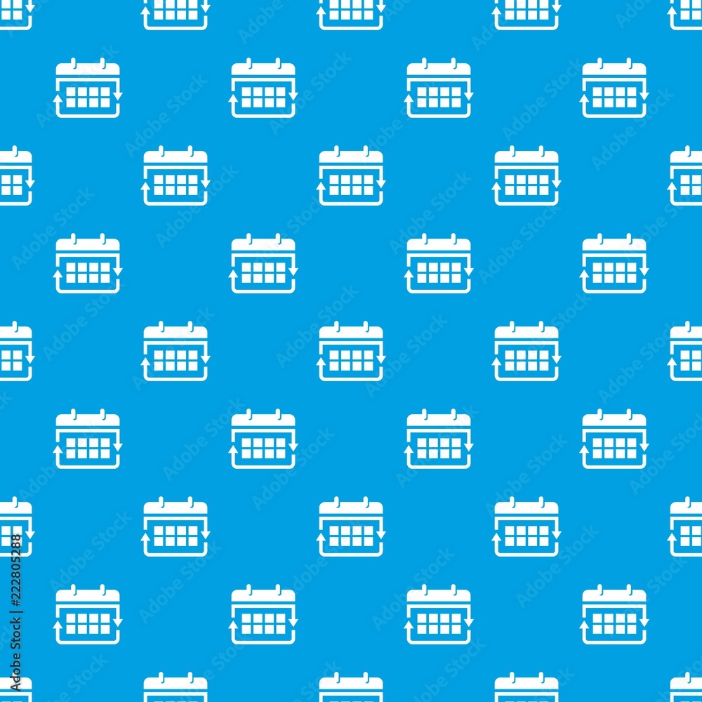 Poster office calendar pattern vector seamless blue repeat for any use