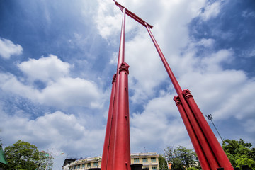 Naklejka premium Giant Swing in Bangkok Thailand