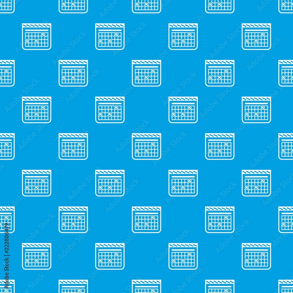 Poster calendar for schedule pattern vector seamless blue repeat for any use