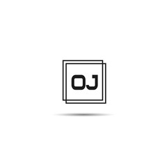 Initial Letter OJ Logo Template Design