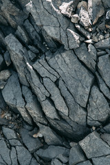 The dirtiest city, with a terrible landscape and plant. The problem of ecology and mountains of industrial waste. Coal rocks