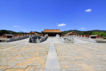 Chinese ancient architecture in the Eastern Royal Tombs of the Qing Dynasty, china