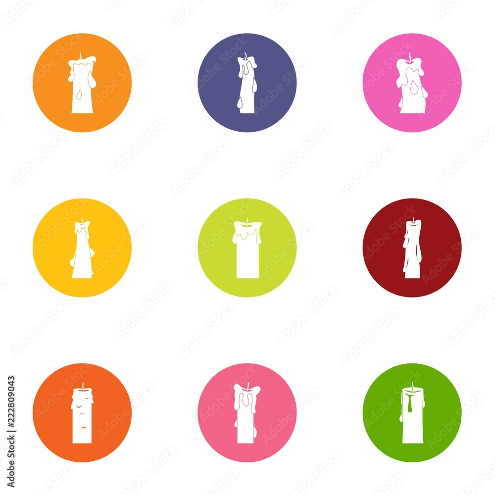 Poster flare icons set. flat set of 9 flare vector icons for web isolated on white background
