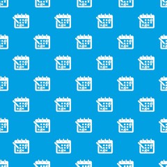 Mark calendar pattern vector seamless blue repeat for any use