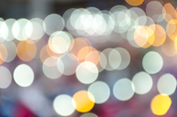 bokeh and blurred light at night.