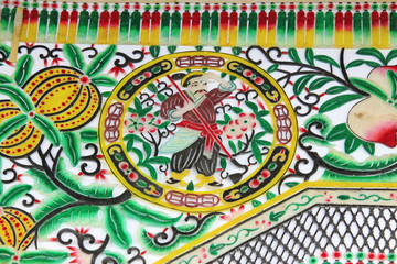 Shadow play puppet props decorative pattern