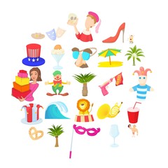 Solemnization icons set. Cartoon set of 25 solemnization vector icons for web isolated on white background