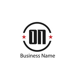 Initial Letter ON Logo Template Design