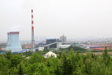 Fototapeta na wymiar Nanshan thermal power plant, north china