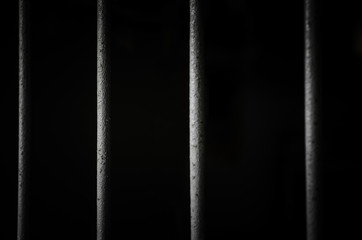 Steel round bar was used to do prison with light dark