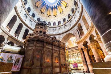 Naklejka premium View of church of the Holy Sepulchre